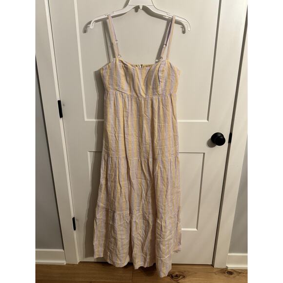 Lilly Pulitzer Dresses & Skirts - Lilly Pulitzer Dress 8 Multicolor Linen Striped Maxi Sundress Resort Vacation